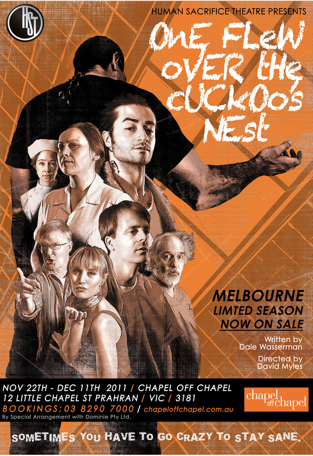 One Flew Over the Cuckoo’s Nest poster, HST at Chapel off Chapel 2011