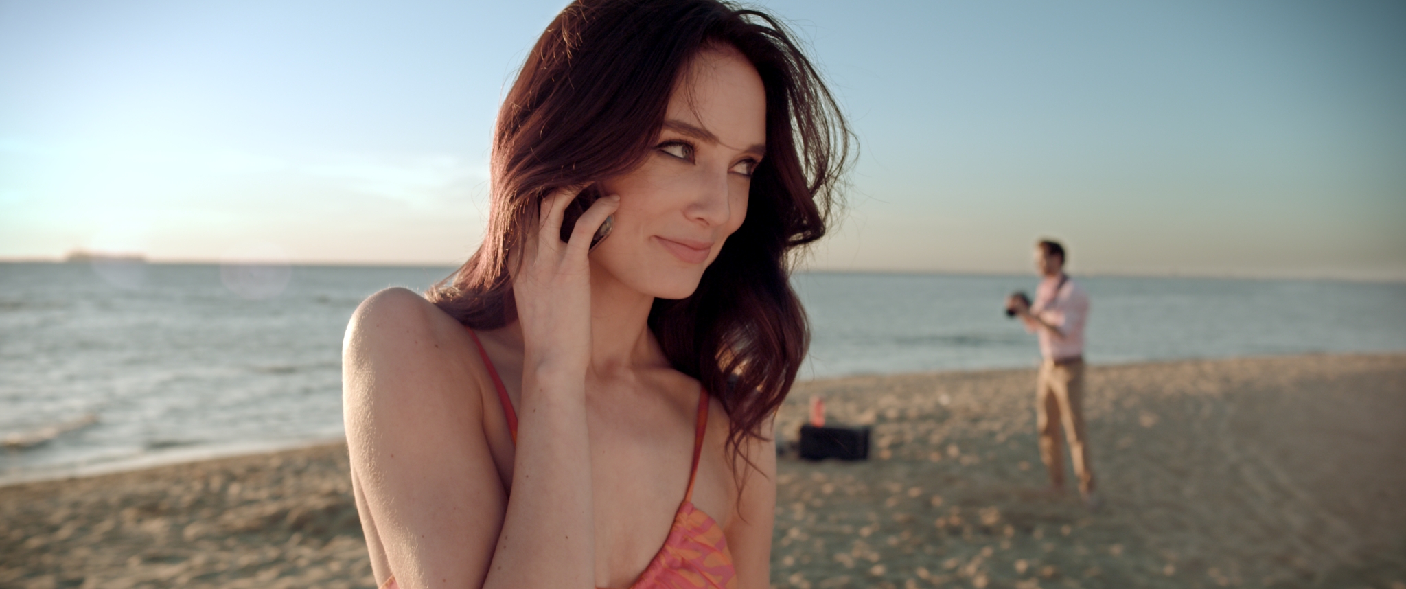Halfway still — Mallory Jansen on the beach