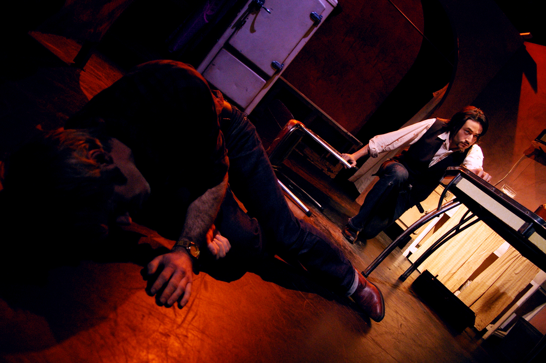 The Late Henry Moss production still — brothers in the kitchen