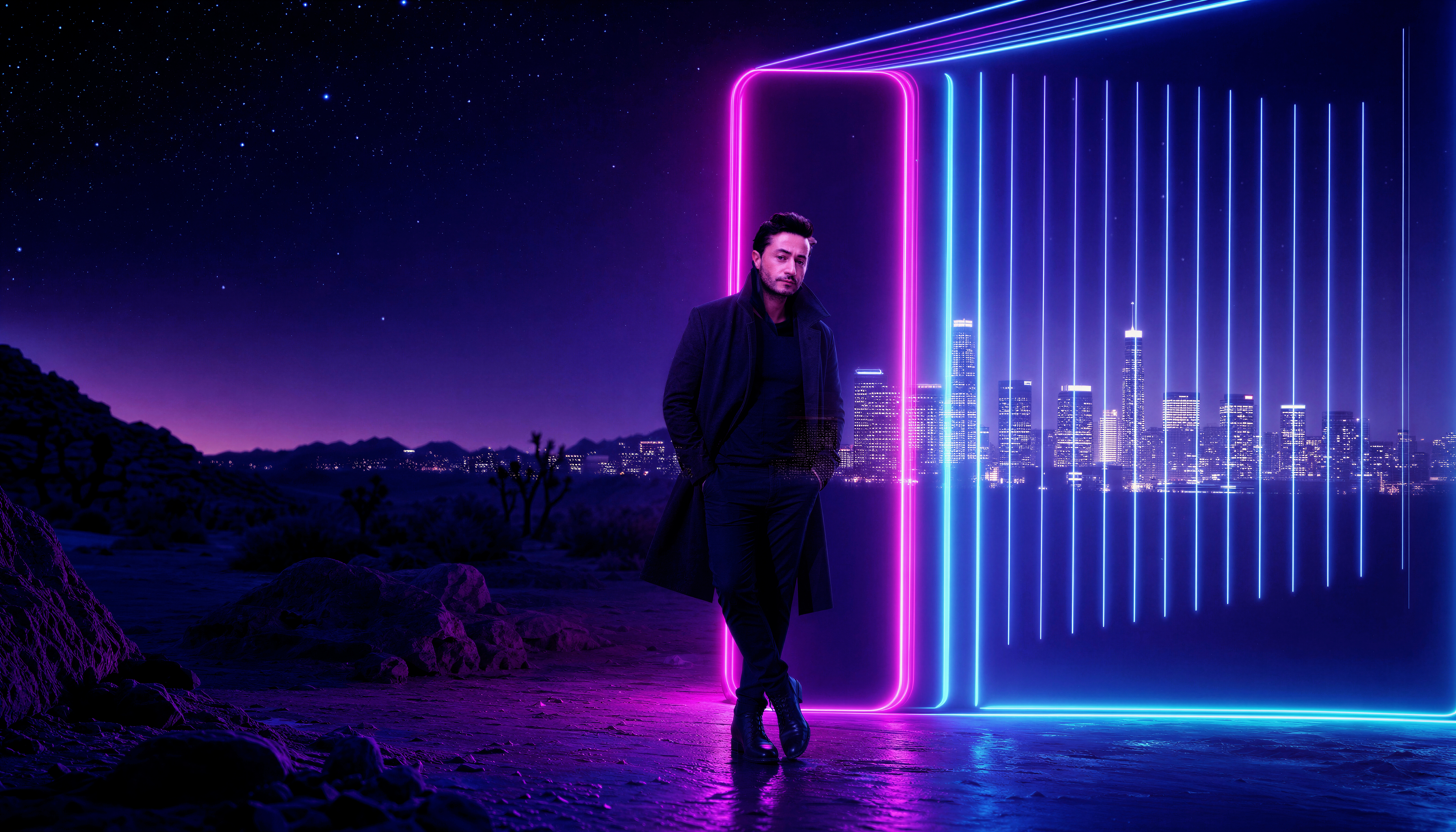 Mark Diaco at the neon DOOR