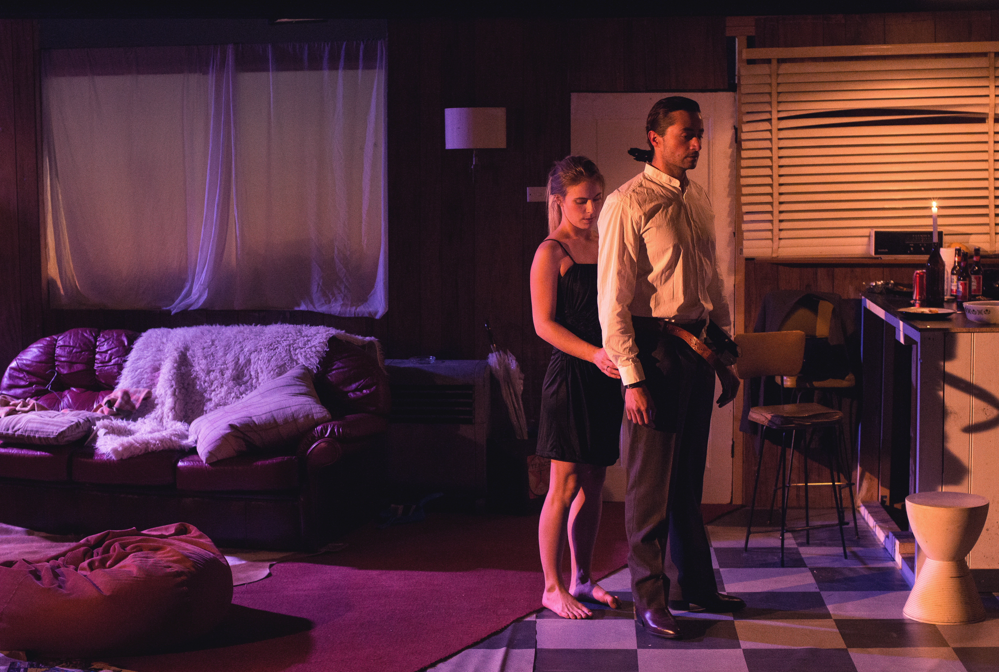 Killer Joe production still — trailer interior