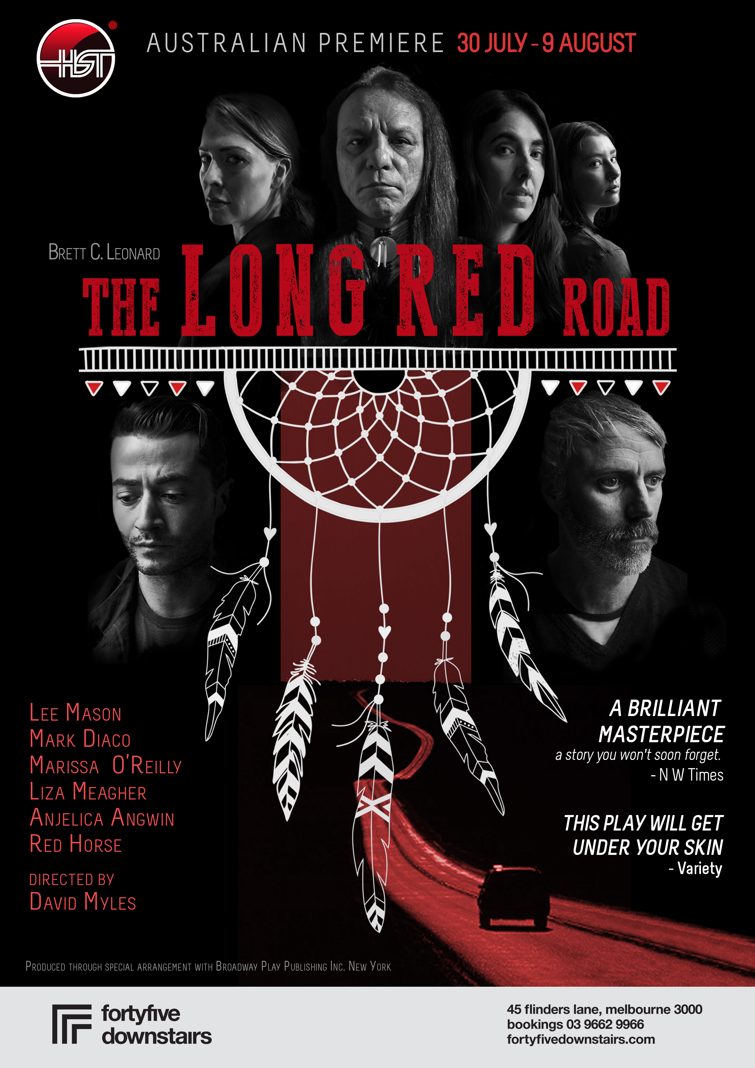 The Long Red Road poster, HST Australian premiere 2015