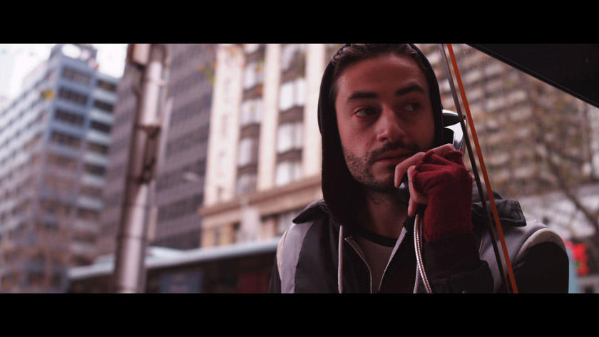 Vessel — Mark Diaco on a Melbourne payphone